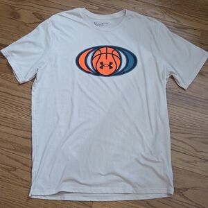 Under Armour Men's Tee with Orange and Blue Graphic
